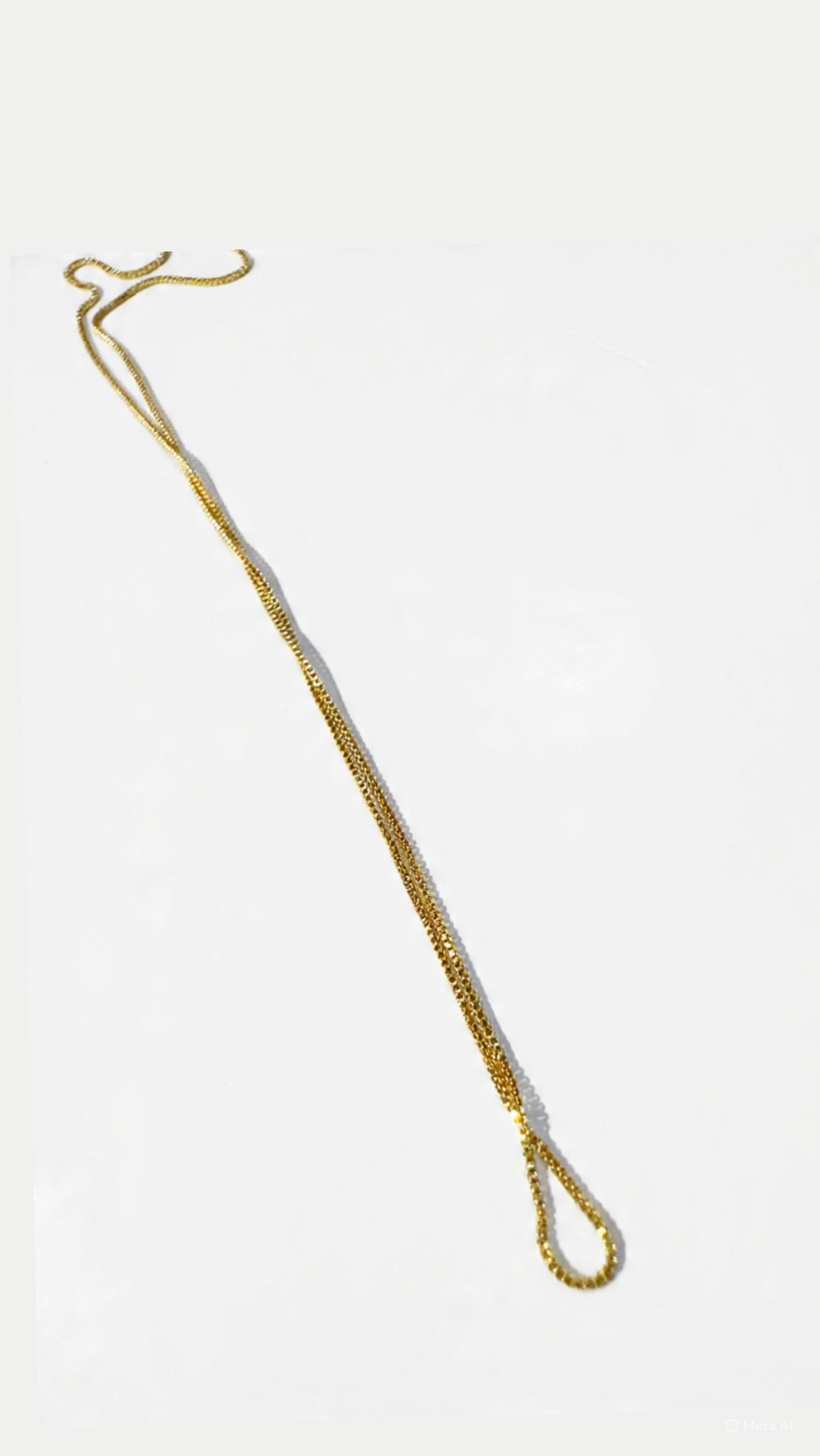 Cadena venenciana con cruz con circones